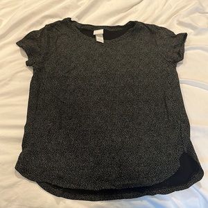 H&M basics black & white dotted T-shirt